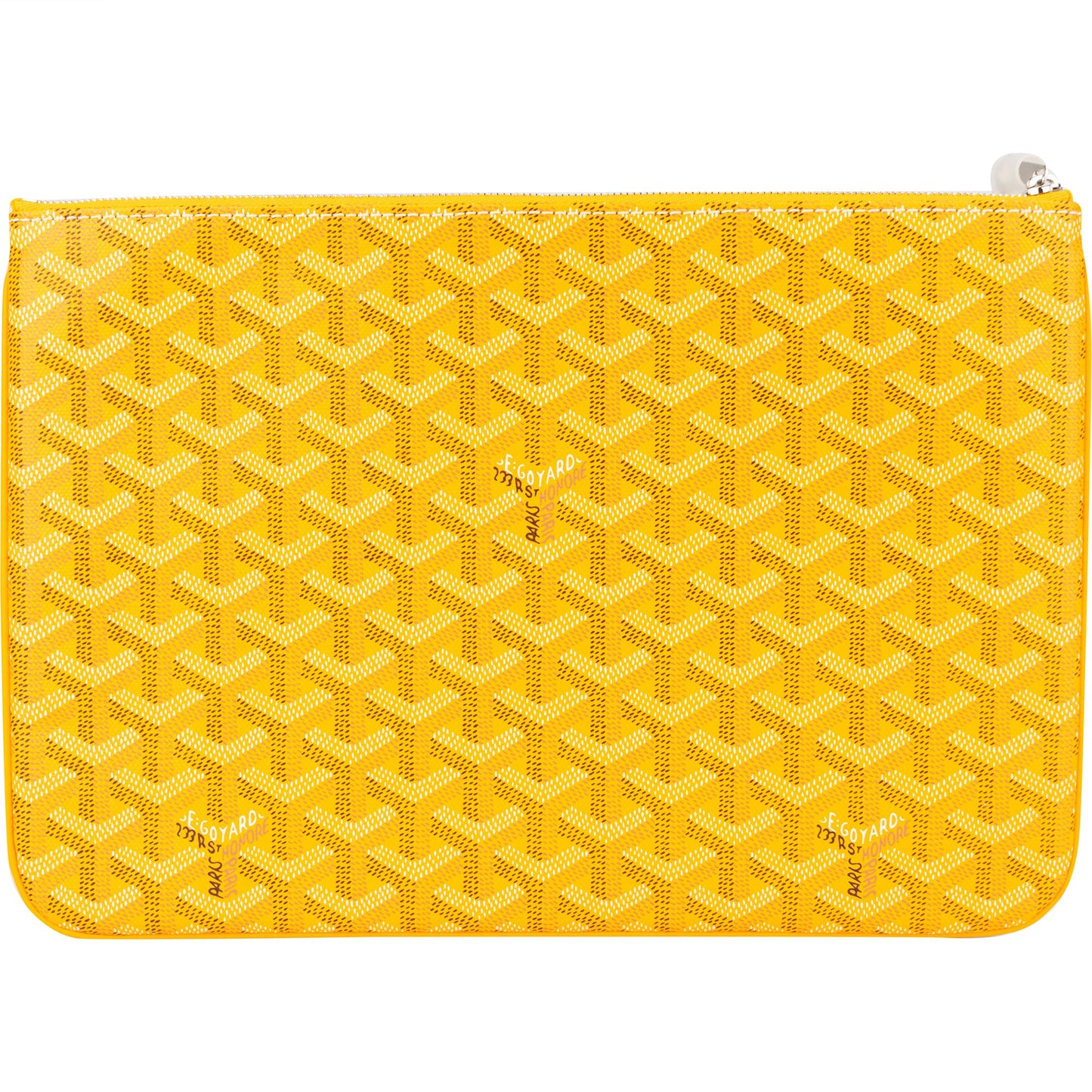Goyard Yellow Goyardine Senat PM Clutch