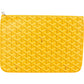 Goyard Yellow Goyardine Senat PM Clutch