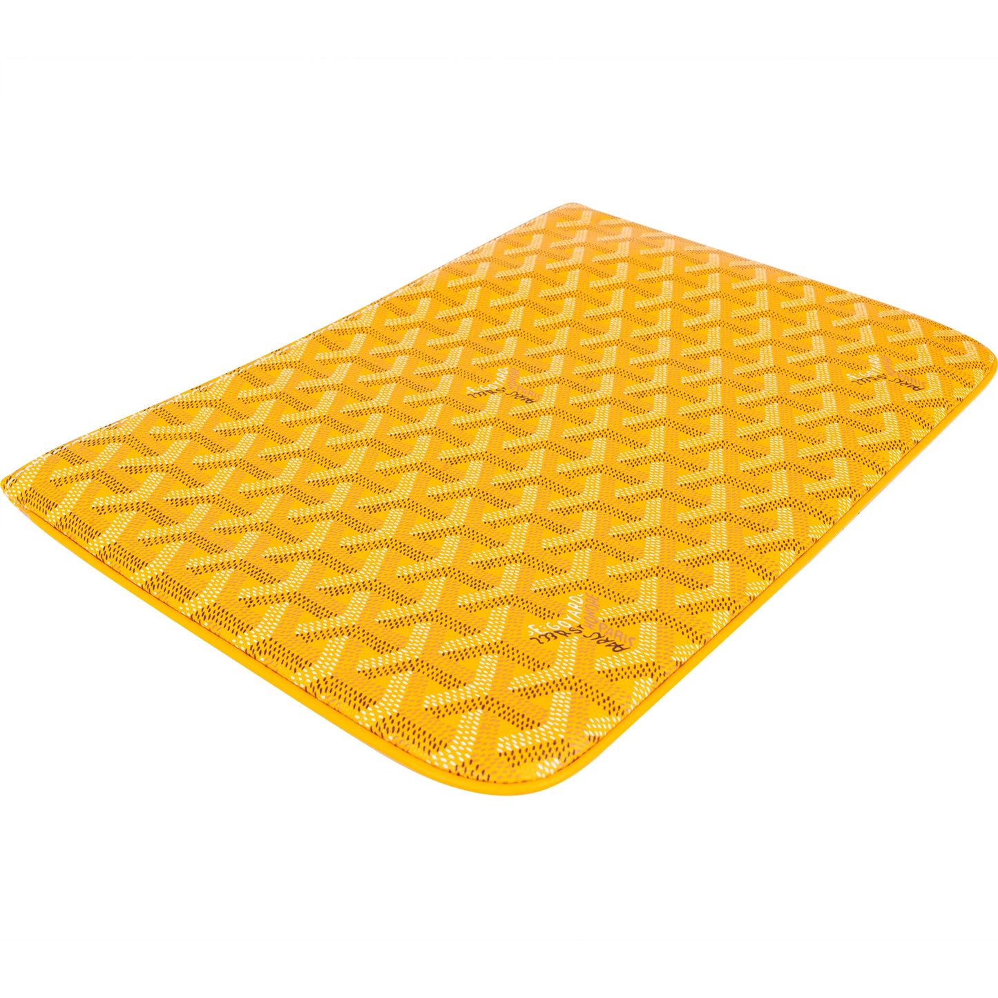 Goyard Yellow Goyardine Senat PM Clutch