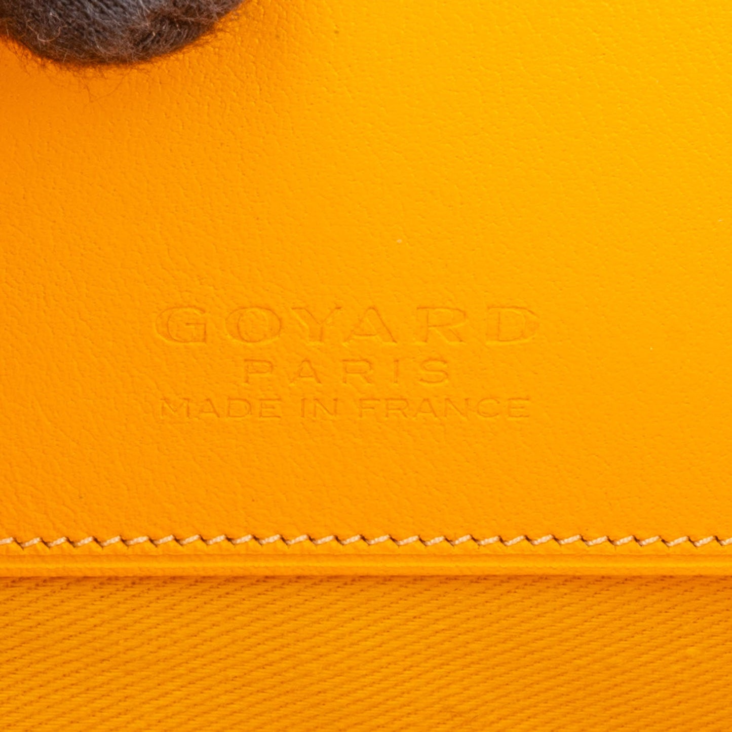 Goyard Yellow Goyardine Senat PM Clutch