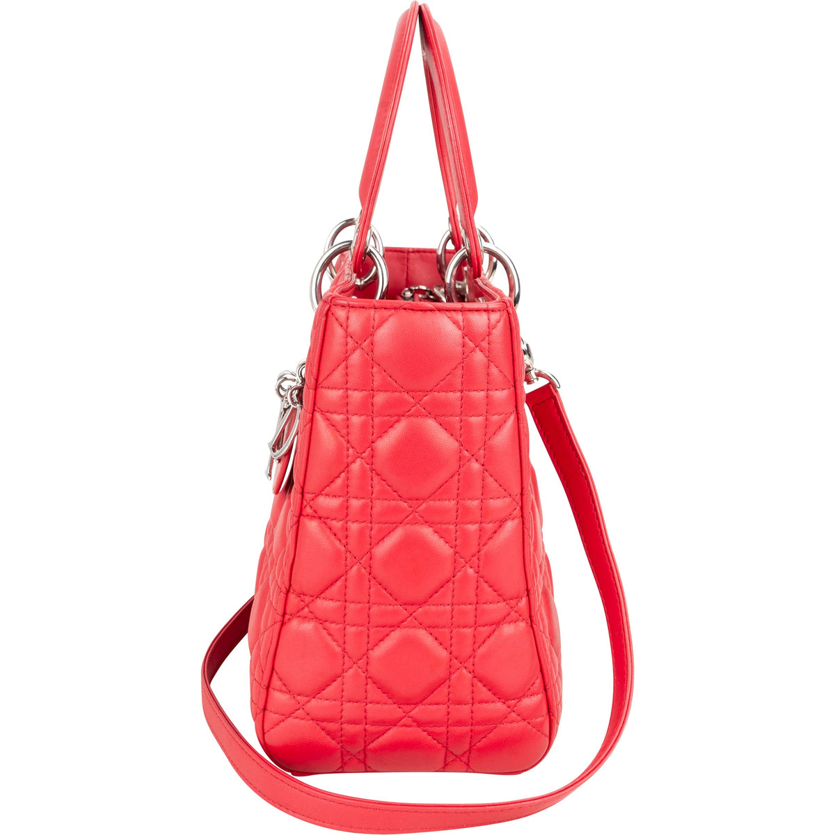 Christian Dior Quilted Leather Lady Dior Handbag