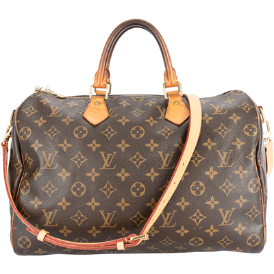 Louis Vuitton Canvas Monogram Speedy 35 Bandouliere