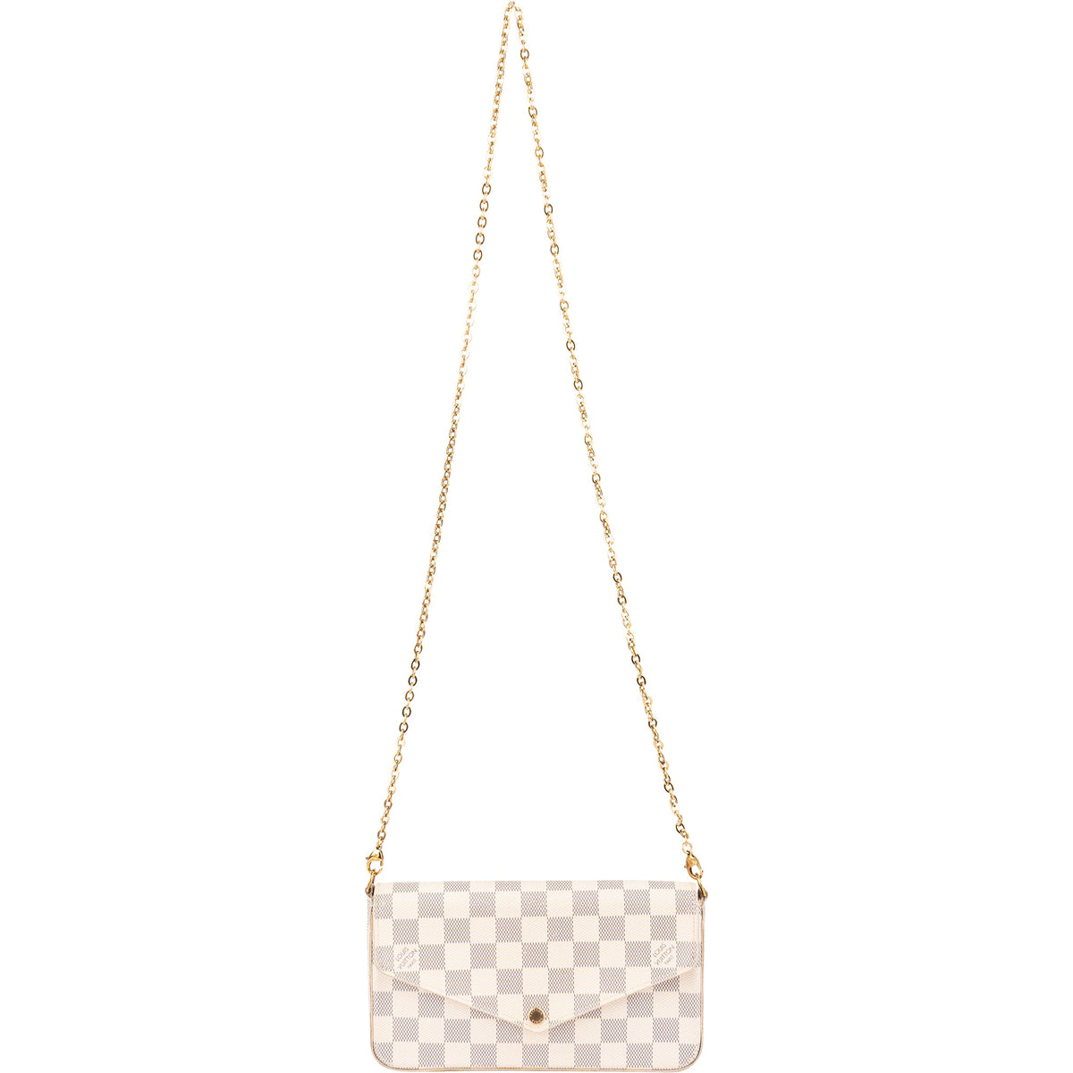 Louis Vuitton Pochette Félicie aus Damier Azur Canvas – Ansicht 8