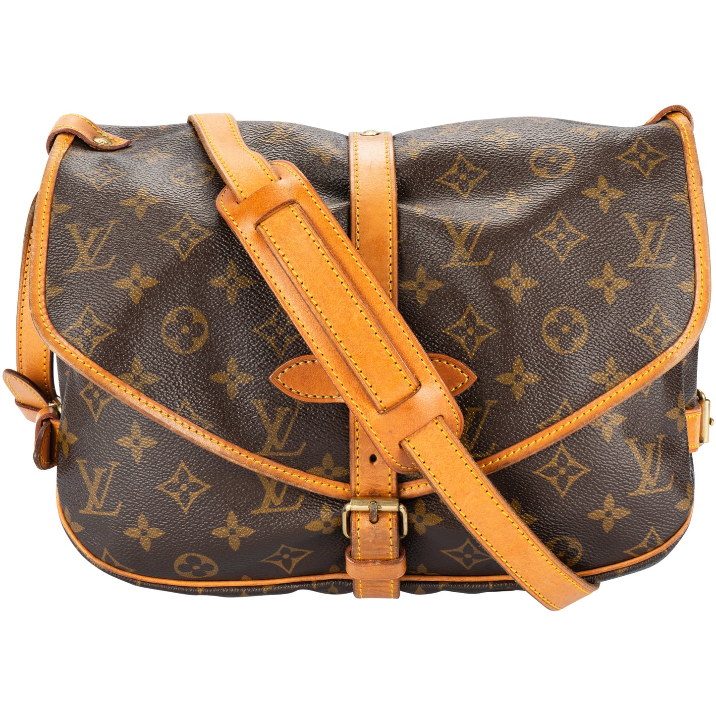 Louis Vuitton Canvas Monogram Saumur 30 Crossbody Bag