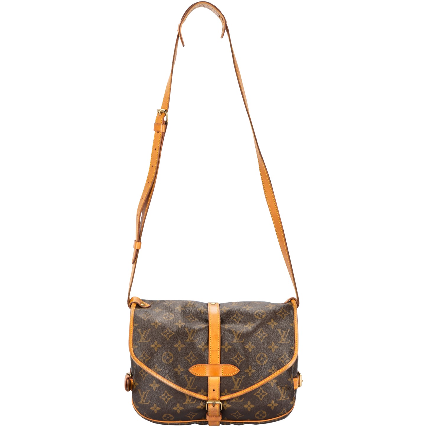 Louis Vuitton Canvas Monogram Saumur 30 Crossbody Bag