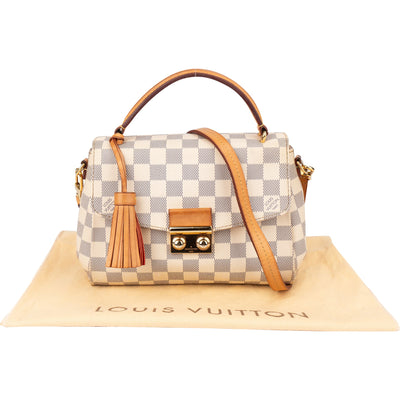 Louis Vuitton Damier Azur Monogram Croisette Handbag