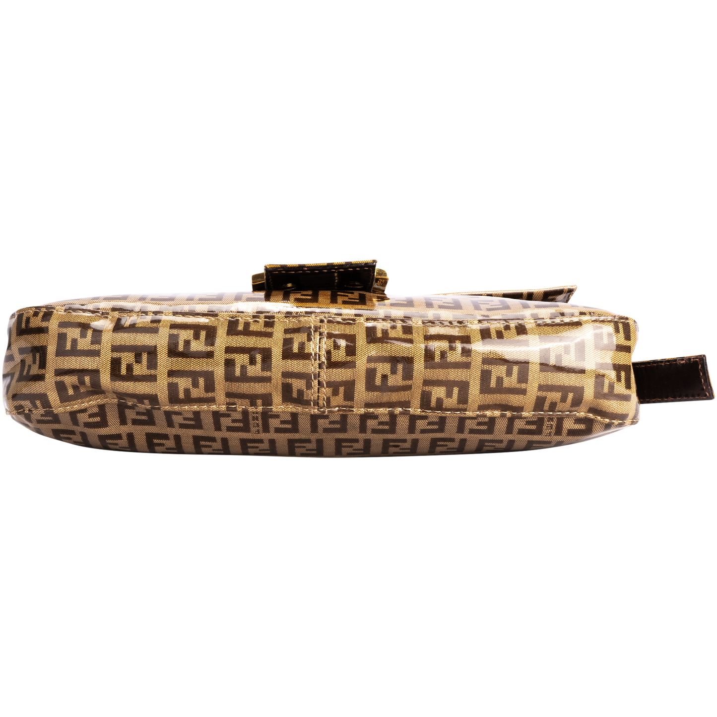 Fendi Zucchino Monogram Vinyl Baguette Shoulder Bag