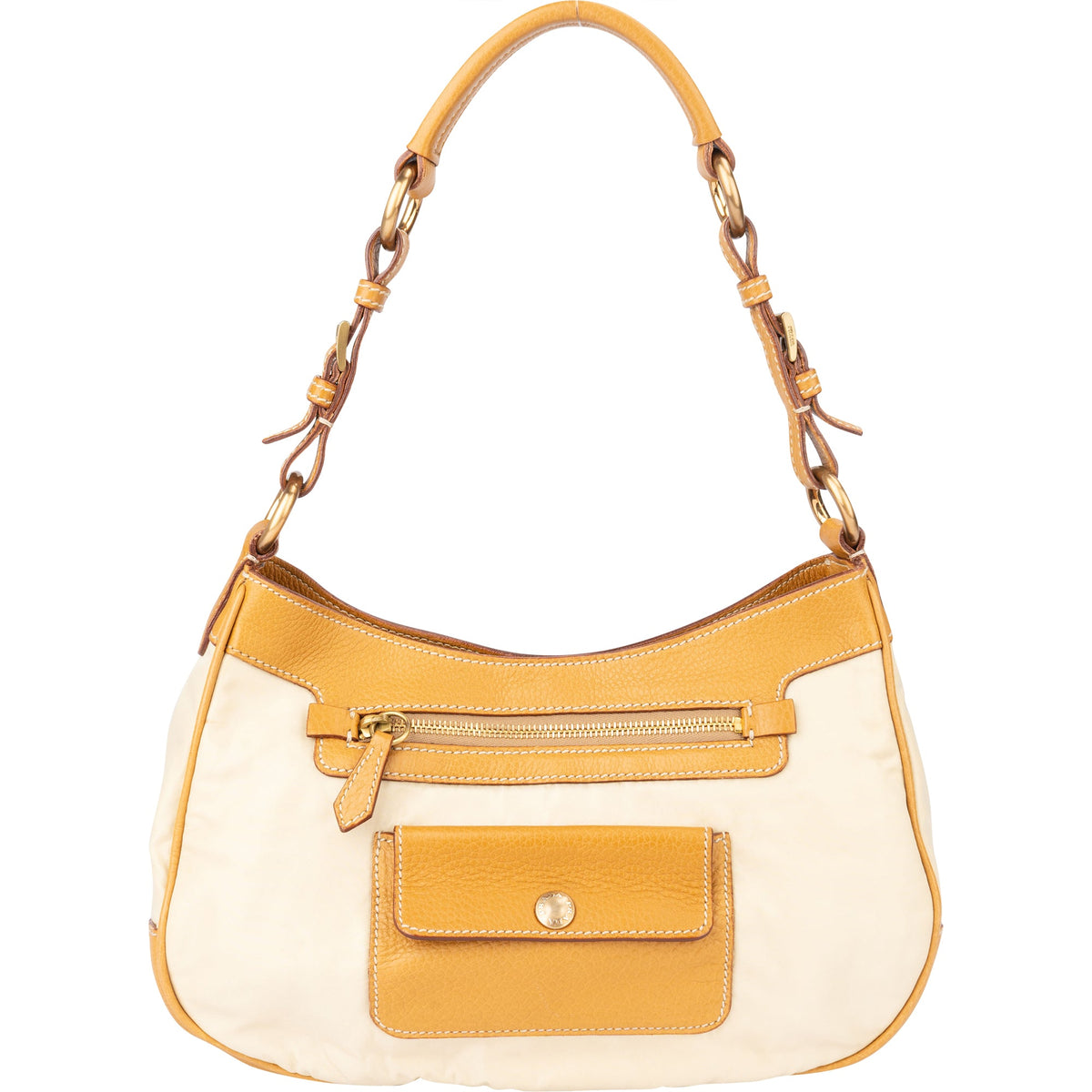 Prada Triangle Hobo aus Nylon – Vorderansicht