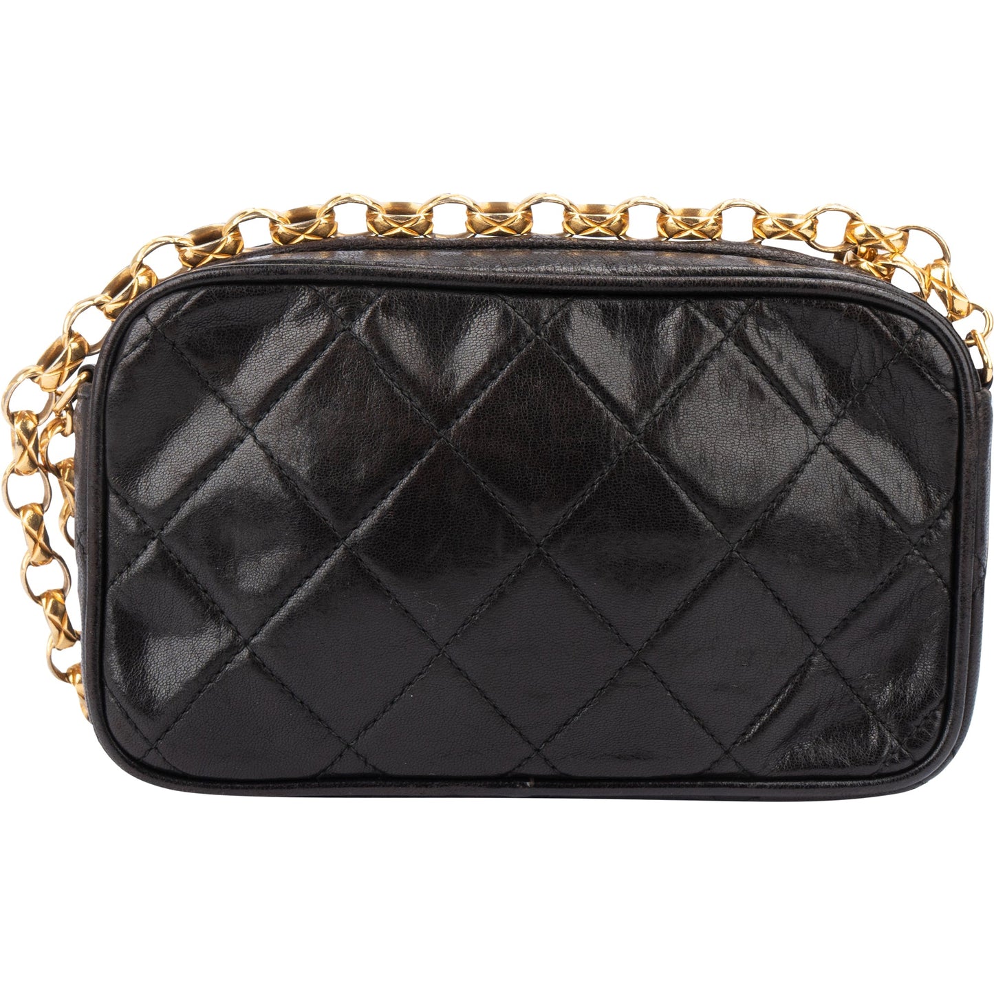 Chanel Quilted Lambskin CC Mini Camera Crossbody Bag