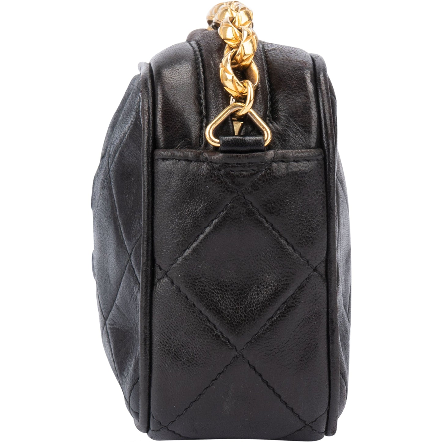 Chanel Quilted Lambskin CC Mini Camera Crossbody Bag
