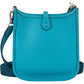 Hermès Bleu Taurillon Clemence Evelyne 16 Crossbody Bag