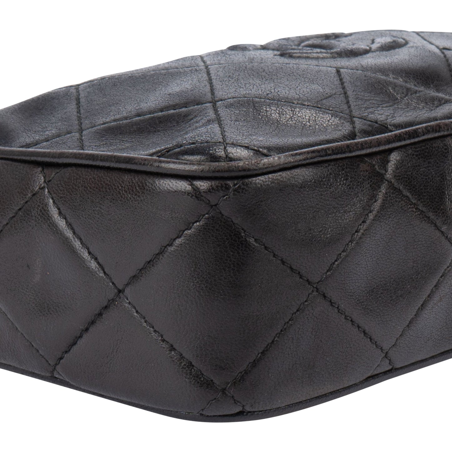 Chanel Quilted Lambskin CC Mini Camera Crossbody Bag