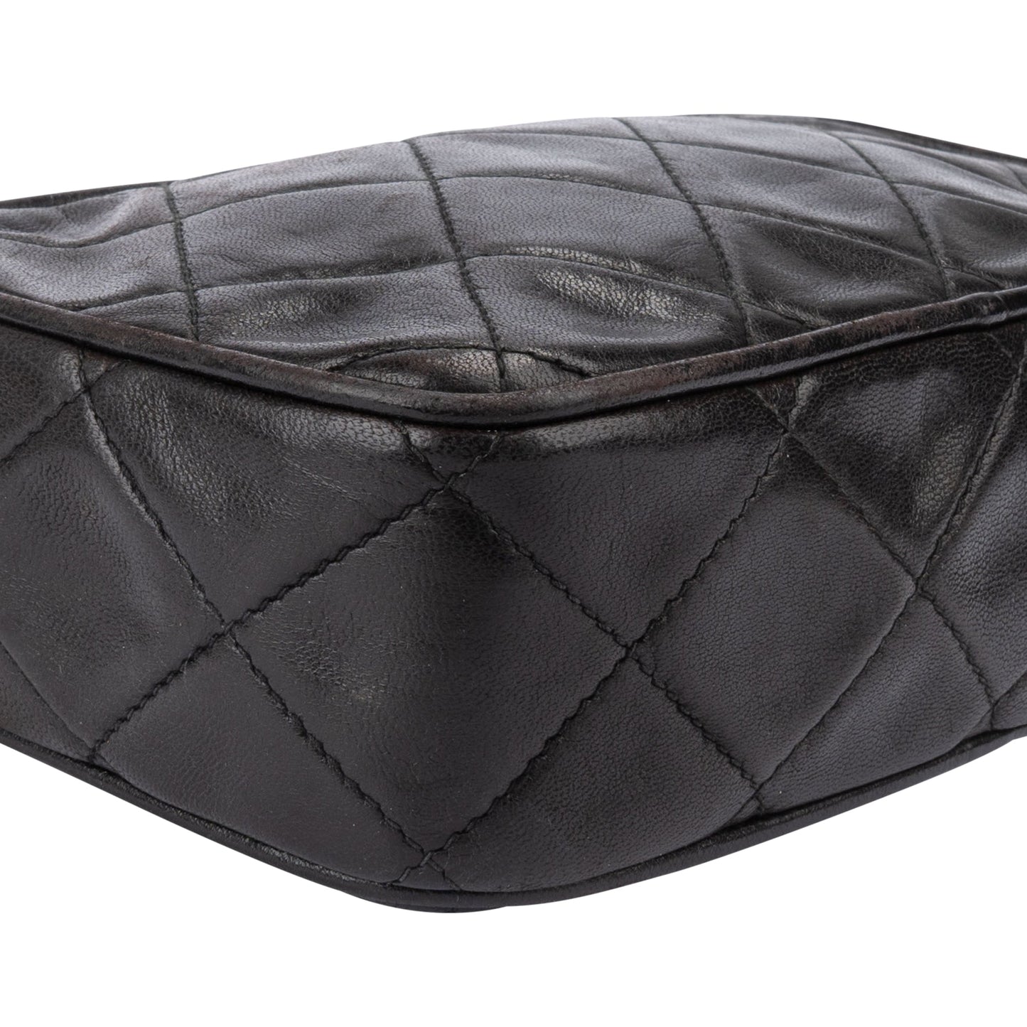 Chanel Quilted Lambskin CC Mini Camera Crossbody Bag