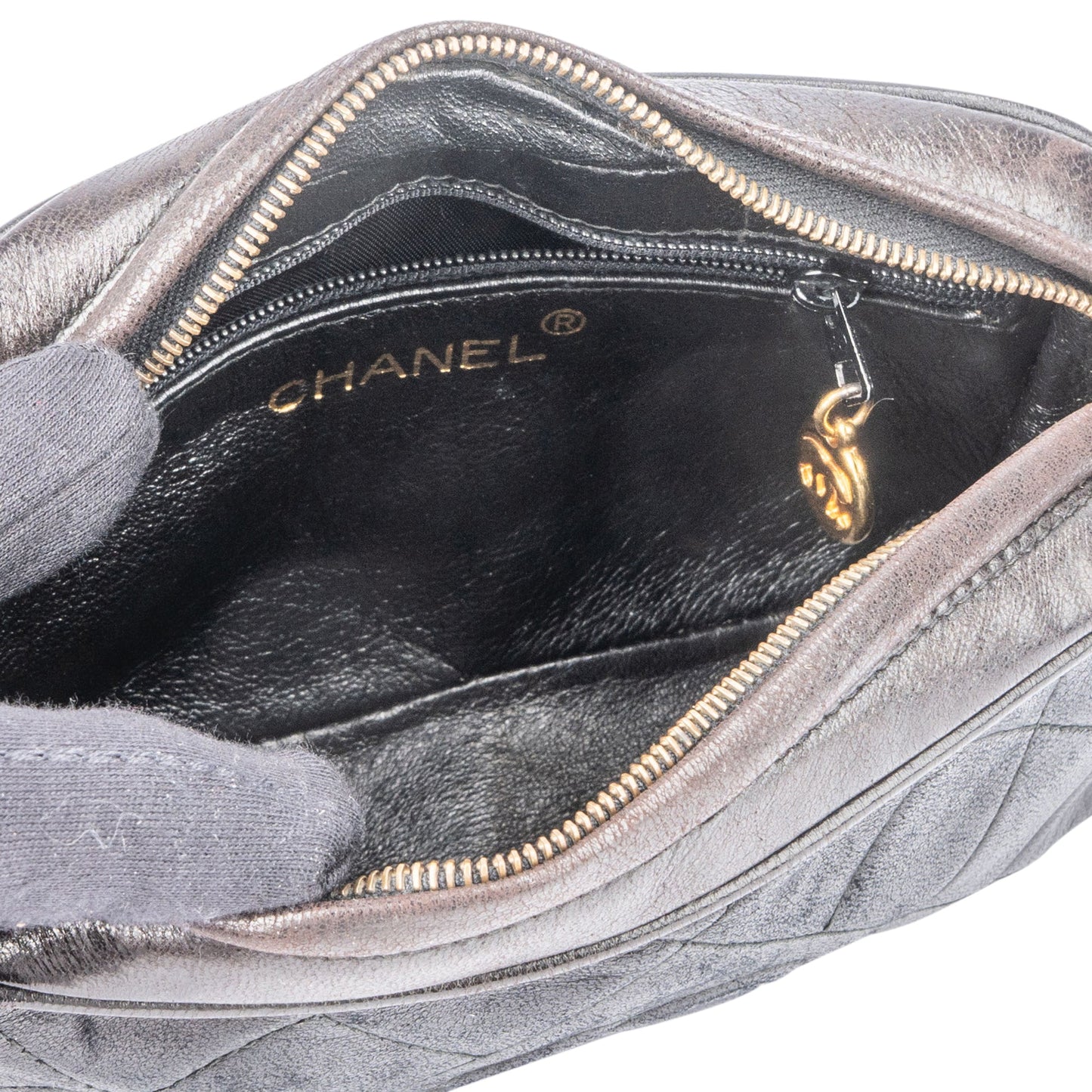 Chanel Quilted Lambskin CC Mini Camera Crossbody Bag