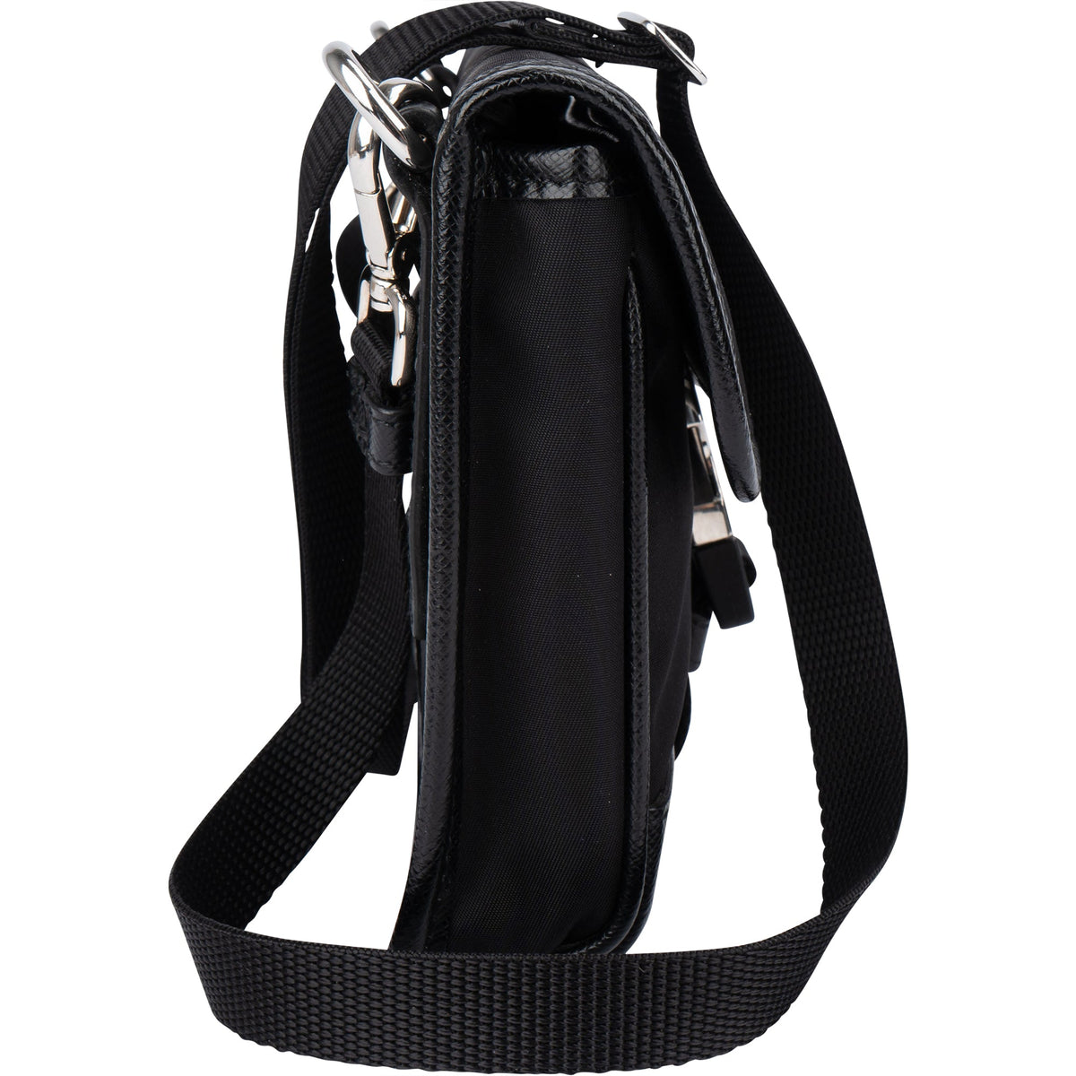 Prada Nylon Triangle Mini Crossbody Side Bag