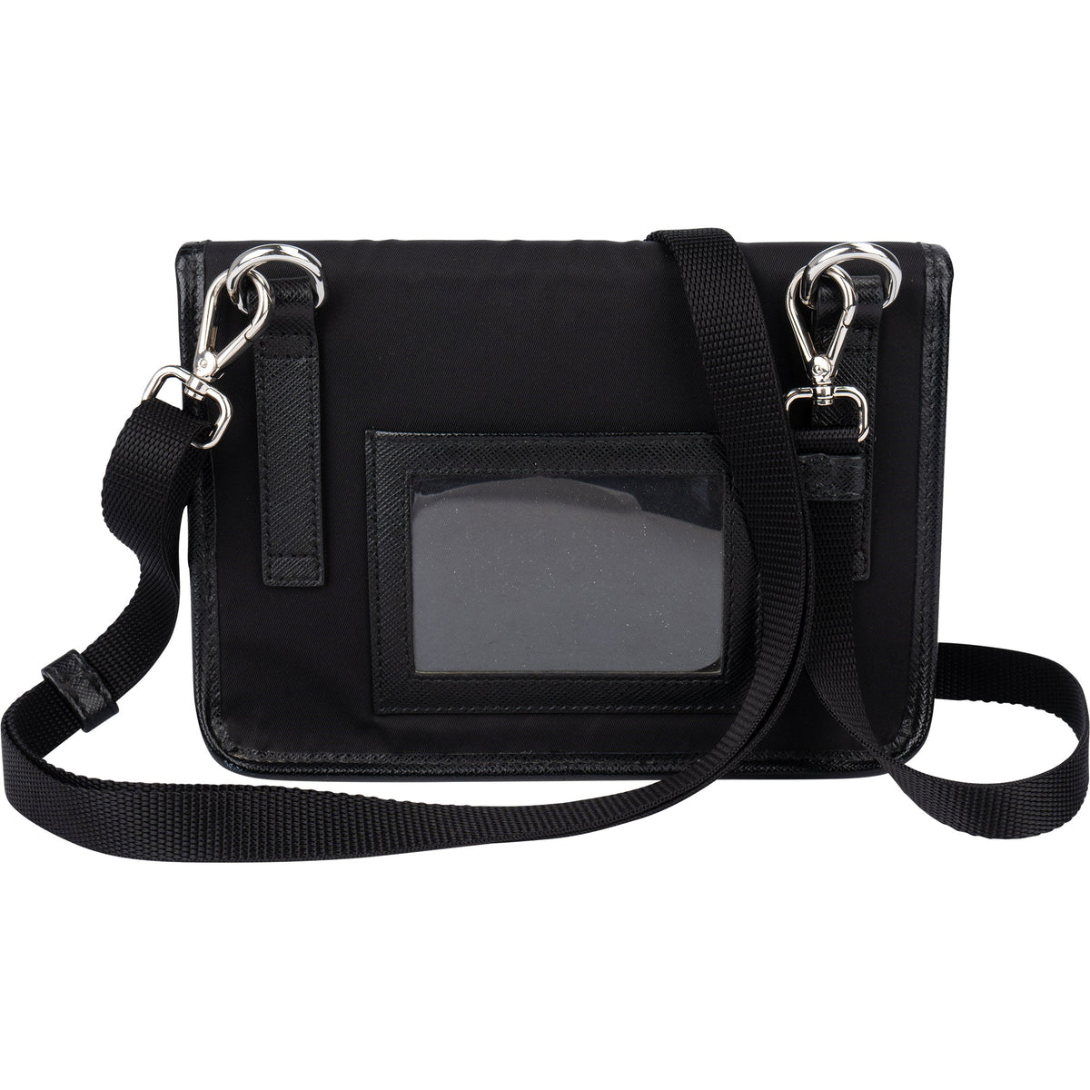 Prada Nylon Triangle Mini Crossbody Side Bag