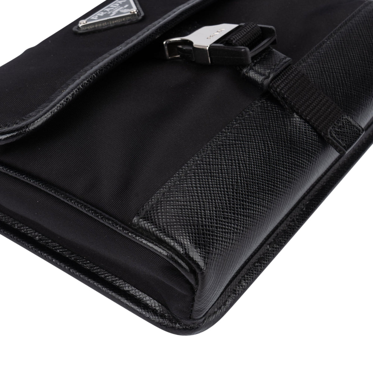Prada Nylon Triangle Mini Crossbody Side Bag