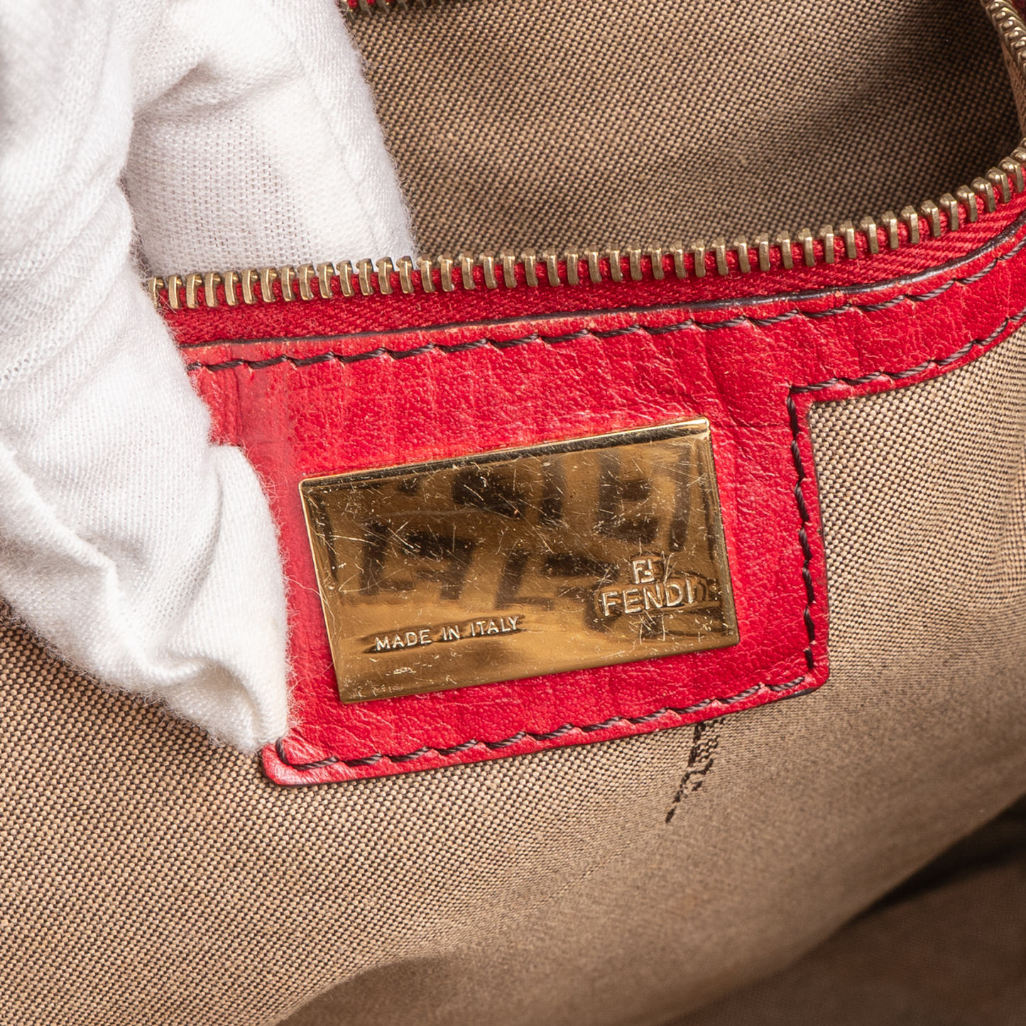 Fendi Zucchino Monogram Shoulder Bag