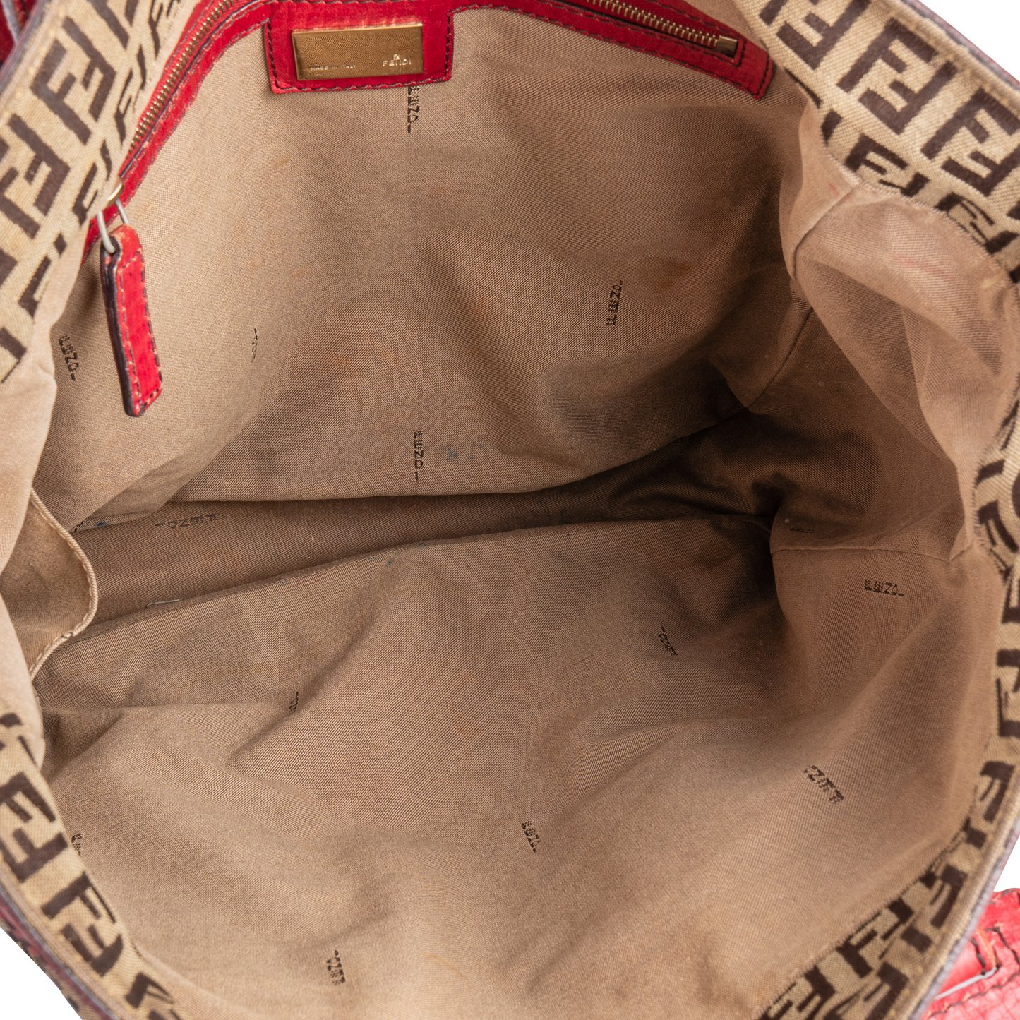 Fendi Zucchino Monogram Shoulder Bag