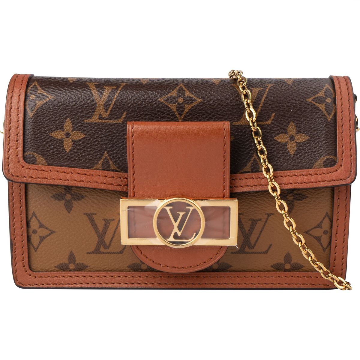 Louis Vuitton Canvas Monogram Dauphine Wallet On Chain Crossbody Bag