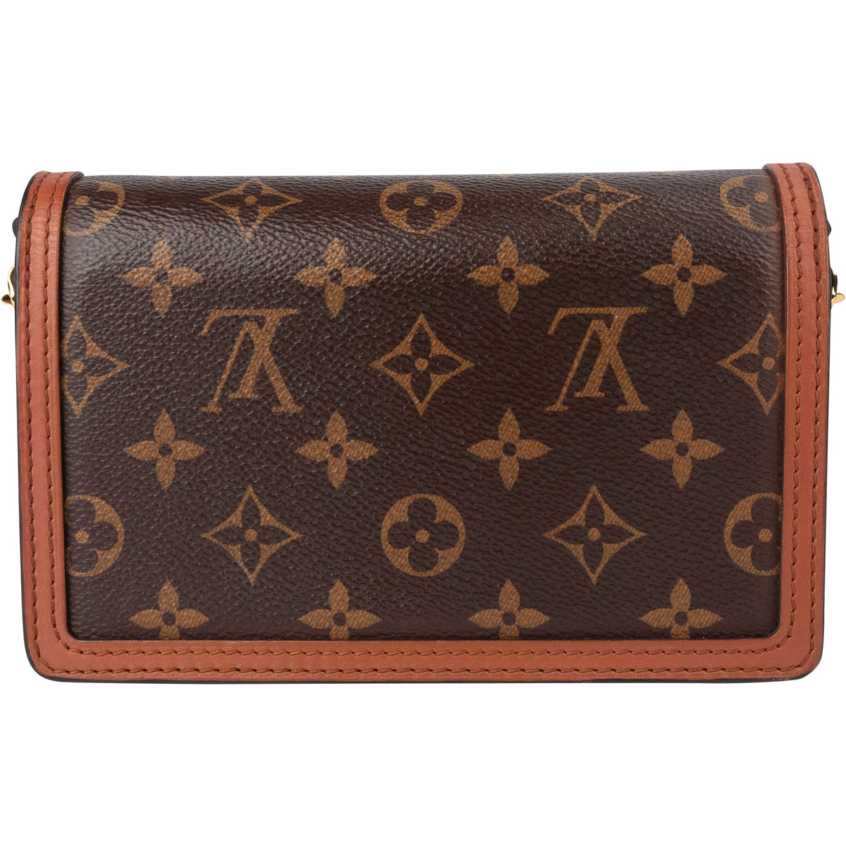Louis Vuitton Canvas Monogram Dauphine Wallet On Chain Crossbody Bag