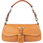 Prada Brown Leather Triangle Baguette Shoulder Bag