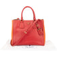 Prada Bicolor Saffiano Leather Galleria Handbag