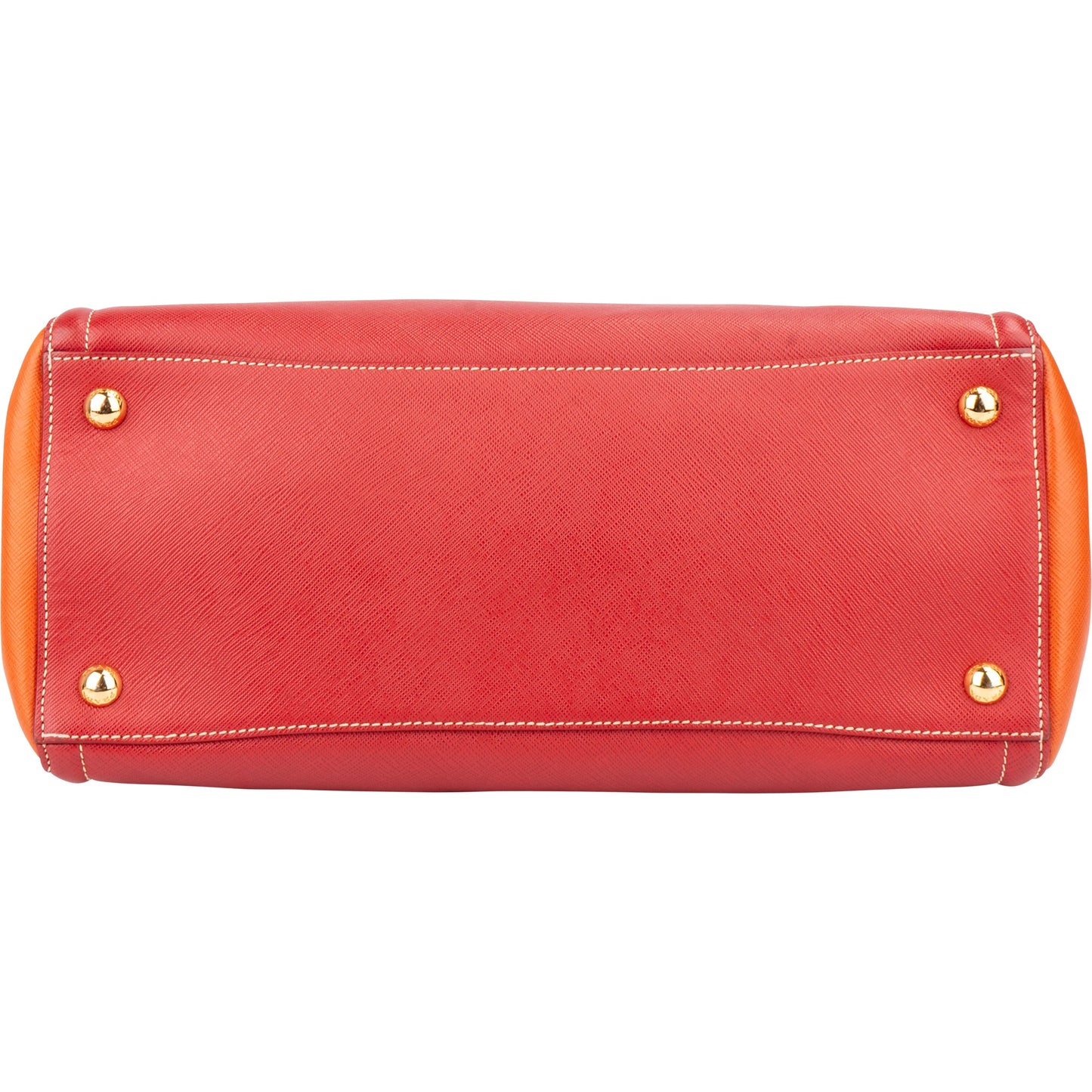 Prada Bicolor Saffiano Leather Galleria Handbag
