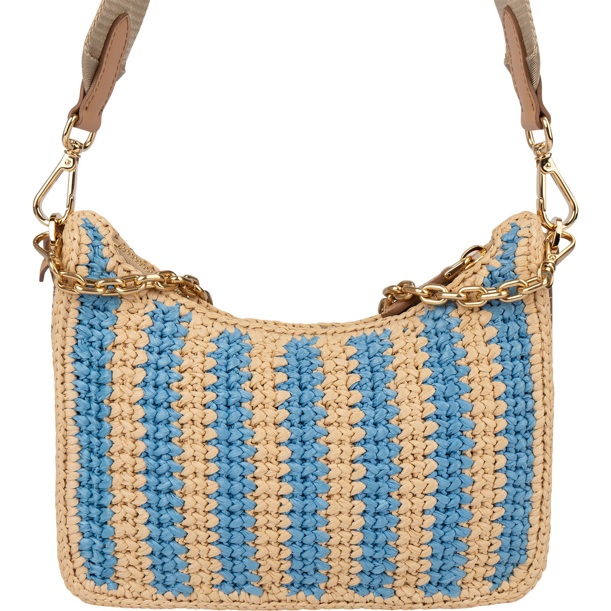 Prada Tricolor Raffia Re-Editon Crossbody bag