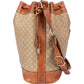 Celine Maccadam Monogram Bucket Shoulder Bag
