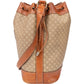 Celine Maccadam Monogram Bucket Shoulder Bag