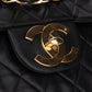 Chanel Quilted Lambskin 24K Gold Maxi Single Flap Crossbody Bag