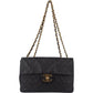 Chanel Quilted Lambskin 24K Gold Maxi Single Flap Crossbody Bag