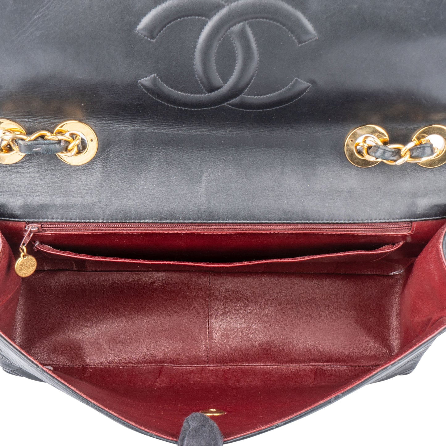 Chanel Quilted Lambskin 24K Gold Maxi Single Flap Crossbody Bag