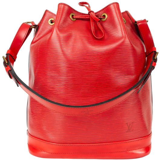 Louis Vuitton Red Epi Leather Sac Noe Grande