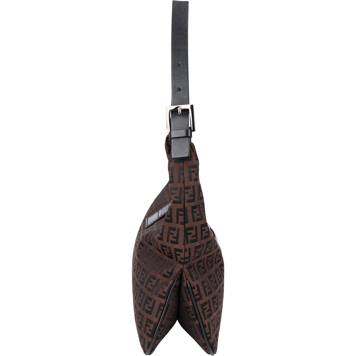 Fendi FF Monogram Baguette Buckle Shoulder Bag