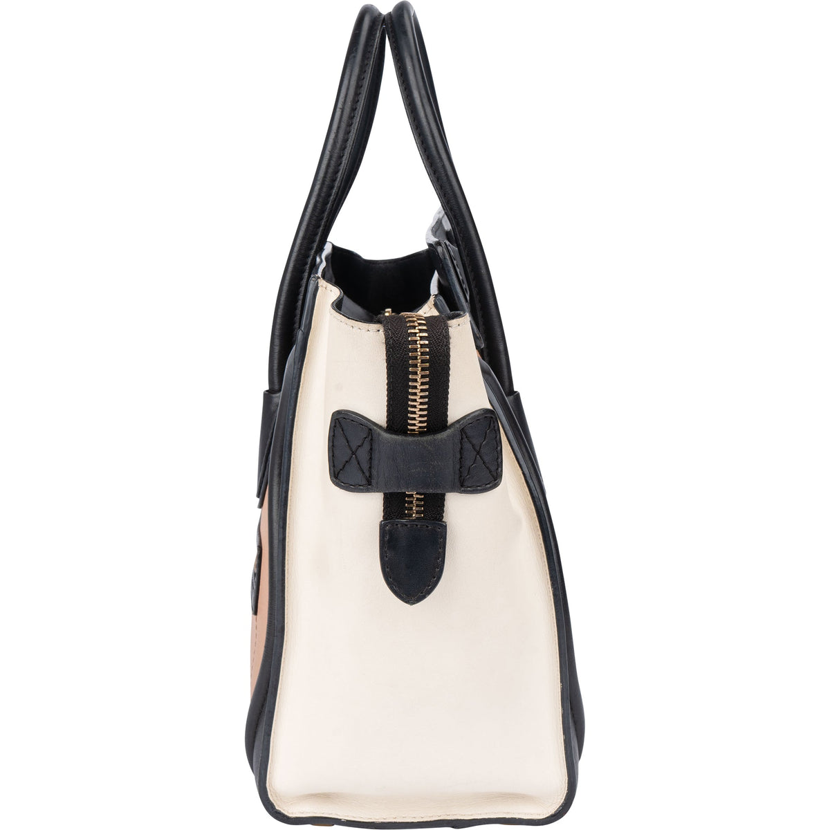 Céline Tricolor Leather Luggage Handbag