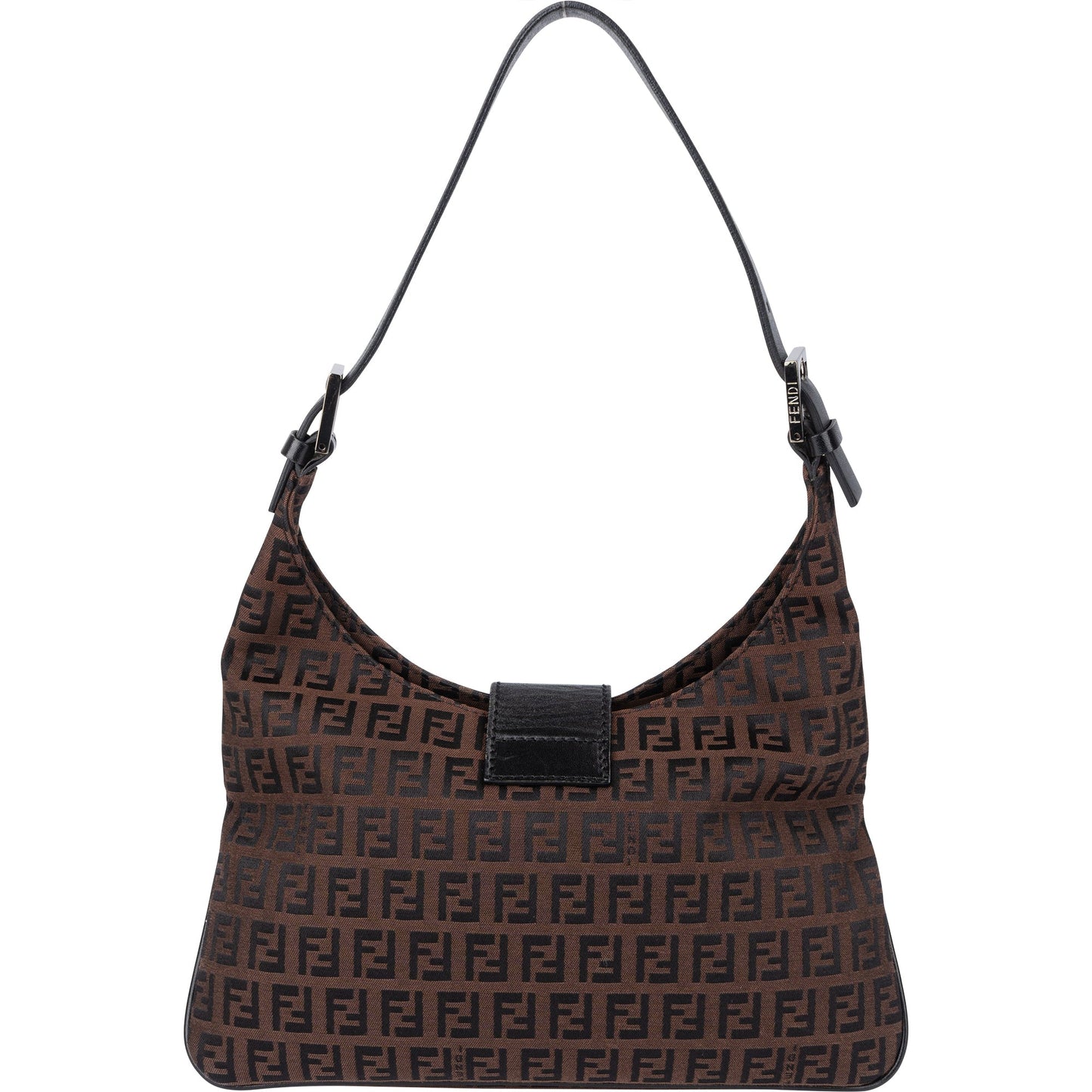 Fendi FF Monogram Baguette Buckle Shoulder Bag