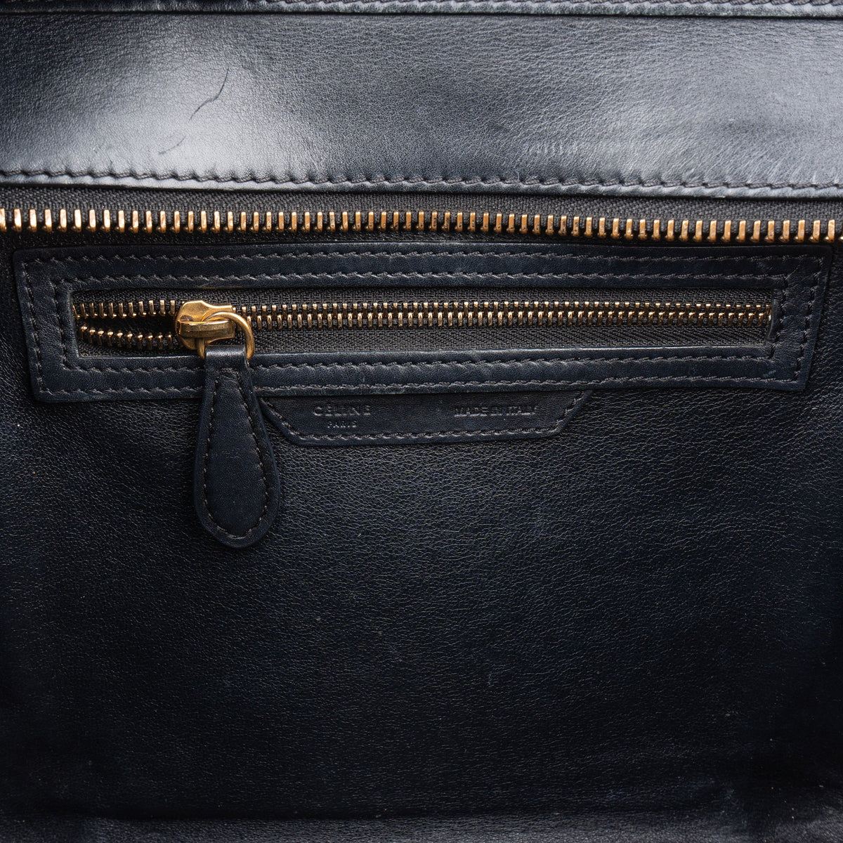 Céline Tricolor Leather Luggage Handbag
