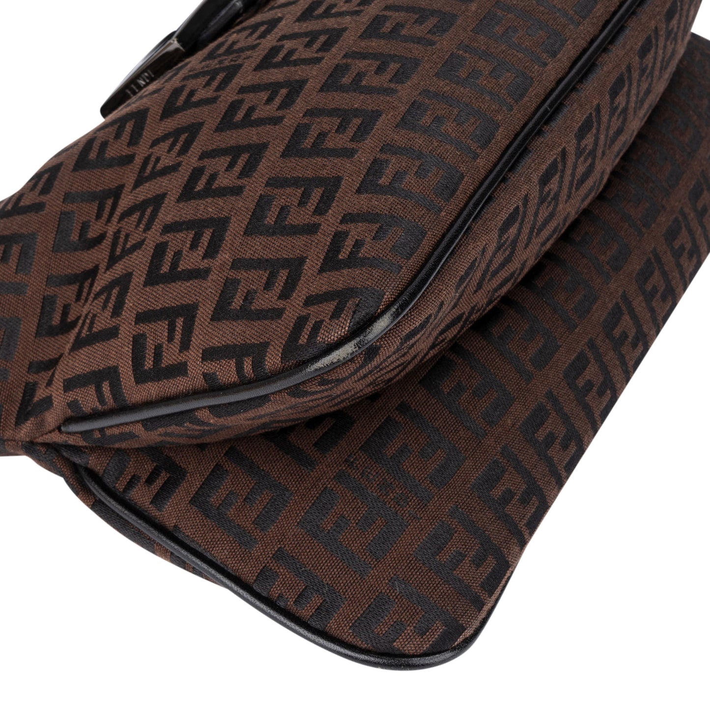 Fendi FF Monogram Baguette Buckle Shoulder Bag