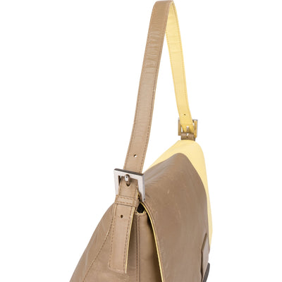 Fendi Limited Bicolor Leather Mamma Handbag