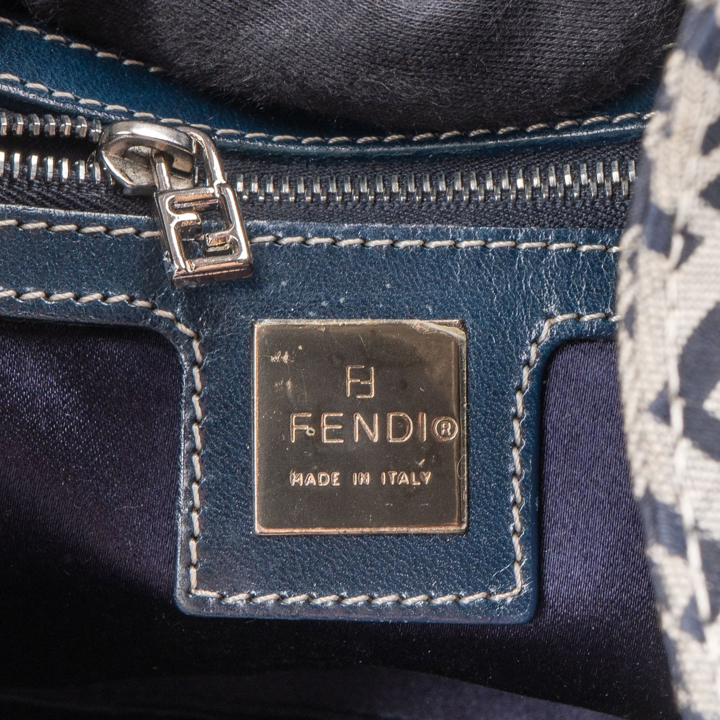 Fendi FF Monogram Baguette Handbag