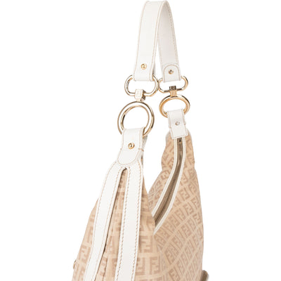 Fendi FF Monogram Zucca Hobo Bag