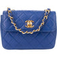 Chanel Quilted Lambskin 24K Gold Mini Single Flap Crossbody Bag