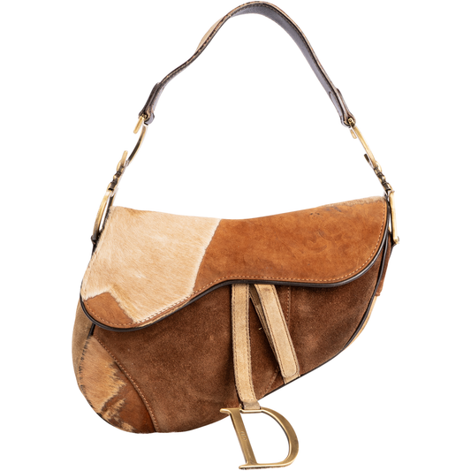 Christian Dior Pony Hair Saddle Shoulder Bag