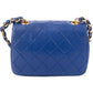 Chanel Quilted Lambskin 24K Gold Mini Single Flap Crossbody Bag