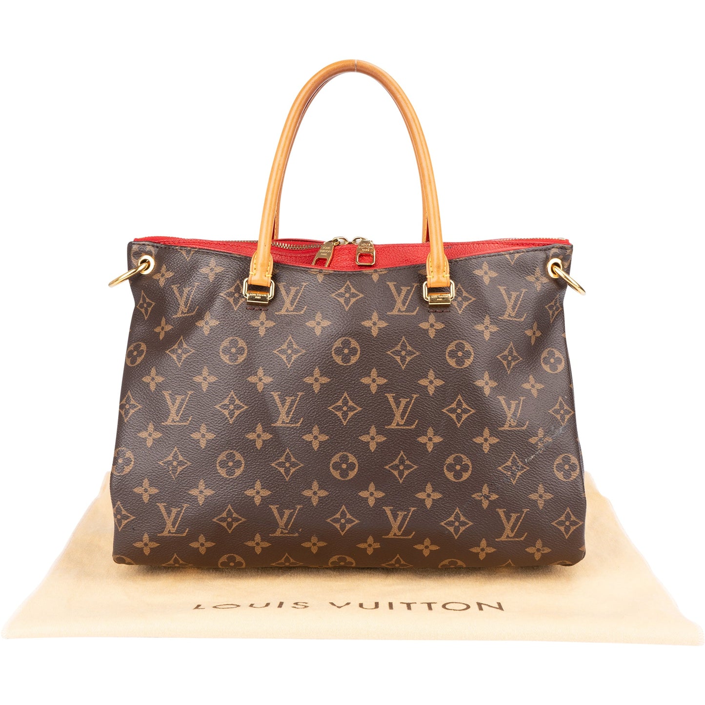 Louis Vuitton Canvas Monogram Pallas MM Handbag