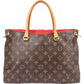 Louis Vuitton Canvas Monogram Pallas MM Handbag