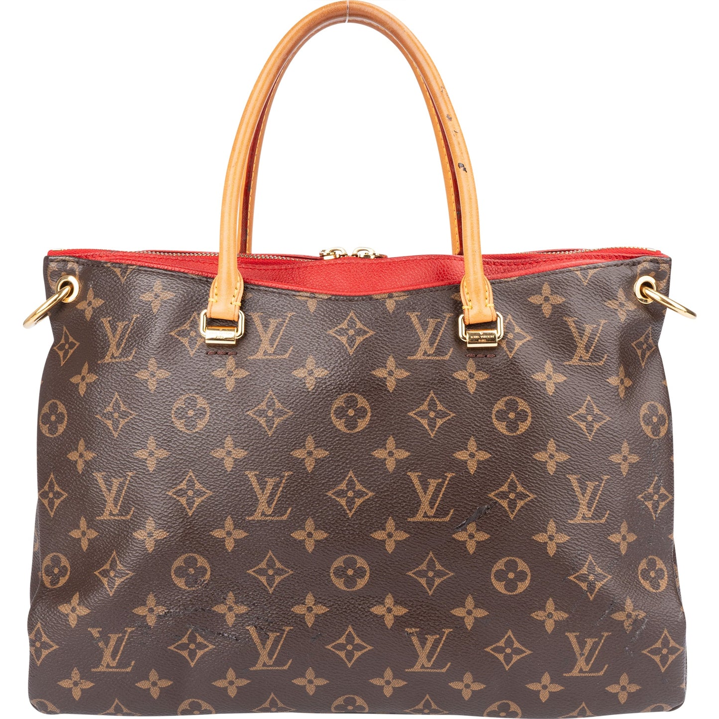 Louis Vuitton Canvas Monogram Pallas MM Handbag