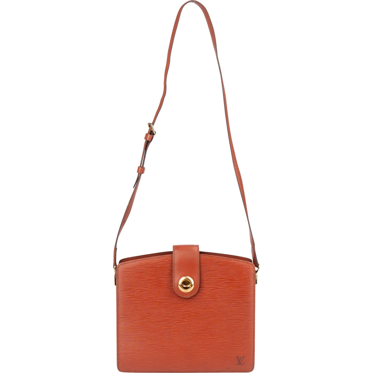 Louis Vuitton Cognac Epi Leather Capucines Crossbody Bag